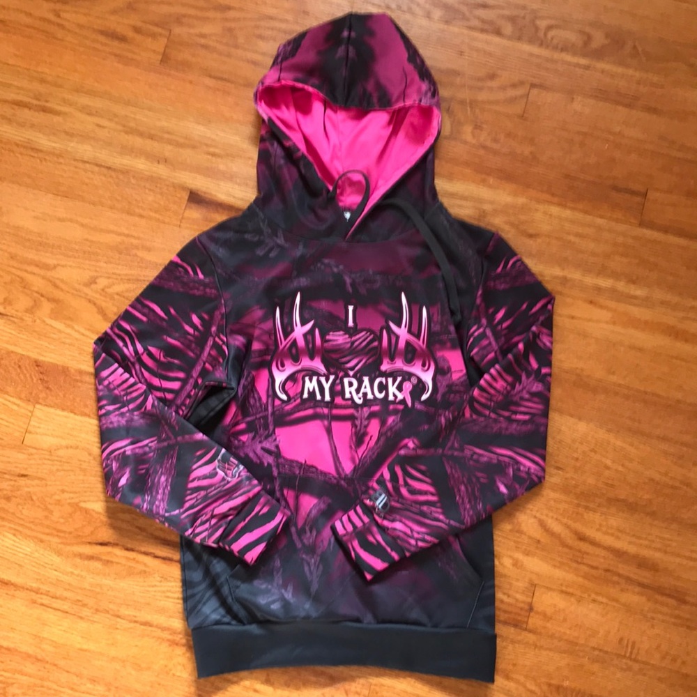 Backwoods Diva Pink Camo Rack Sweatshirt